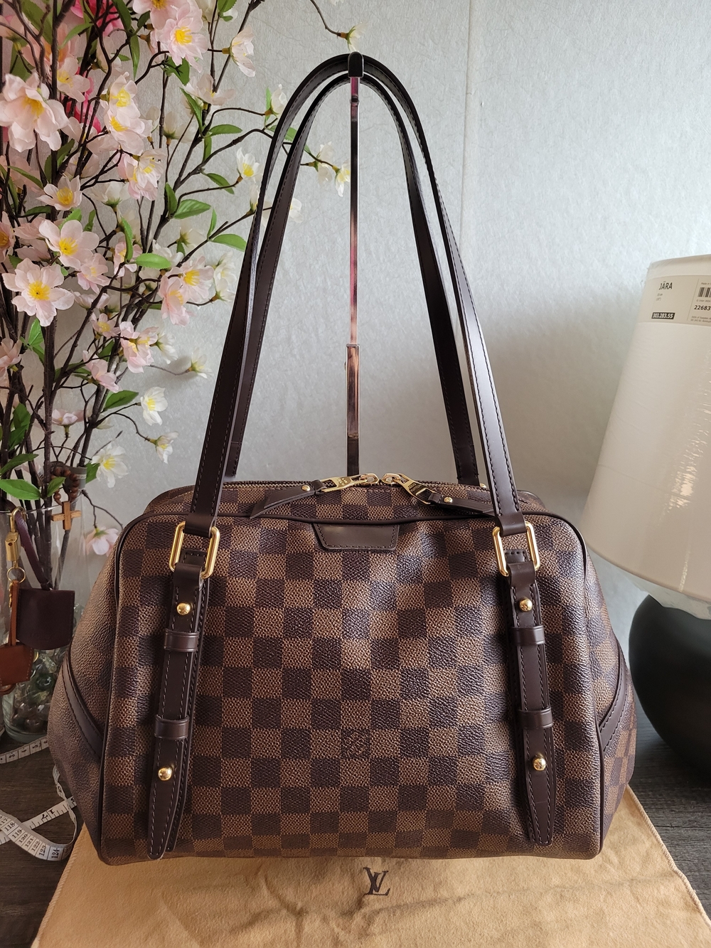 Louis Vuitton Brown Damier Ebene Rivington